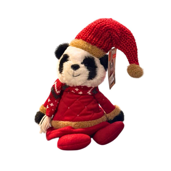 Panda Christmas Plushie Small