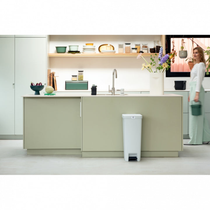 Brabantia 40 Litre StepUp Pedal Bin - Light Grey