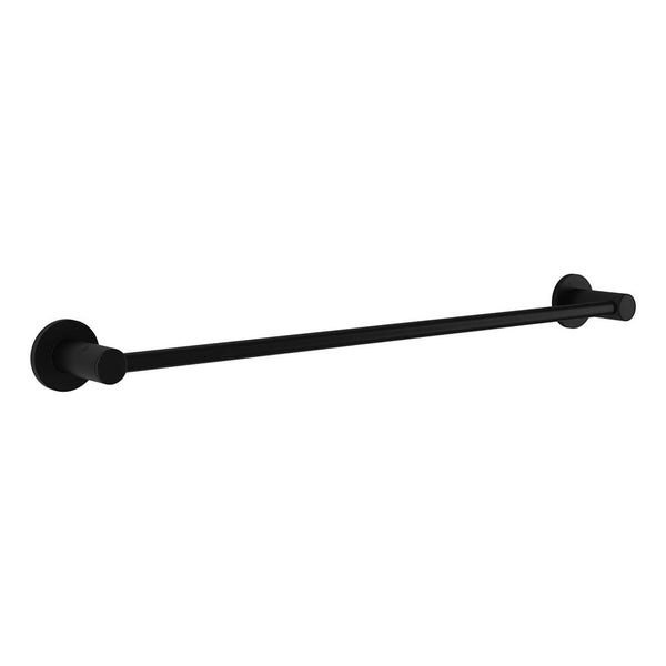 malmo black towel rail 