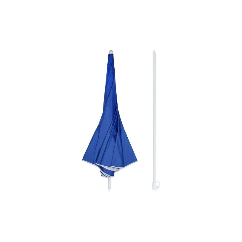 Blue Polyester 1.6m Beach Umbrella