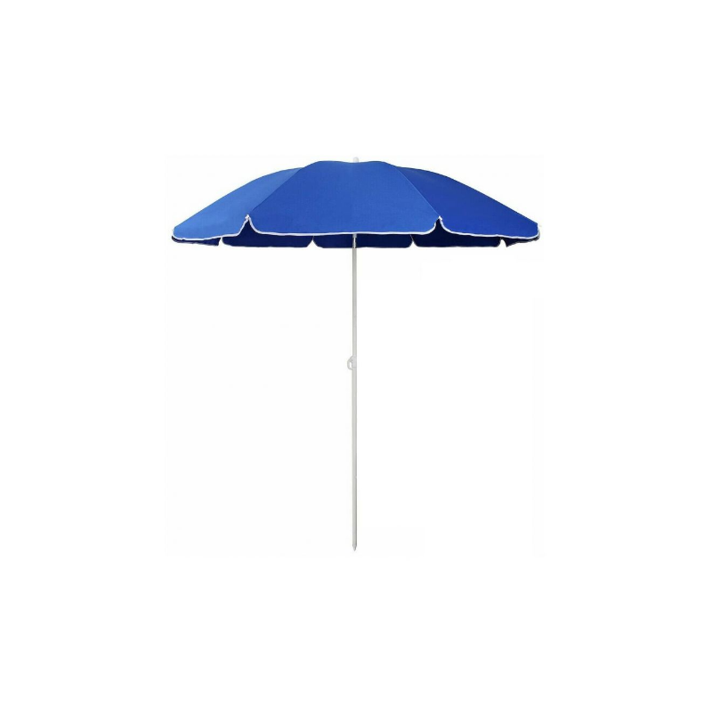 Blue Polyester 1.6m Beach Umbrella