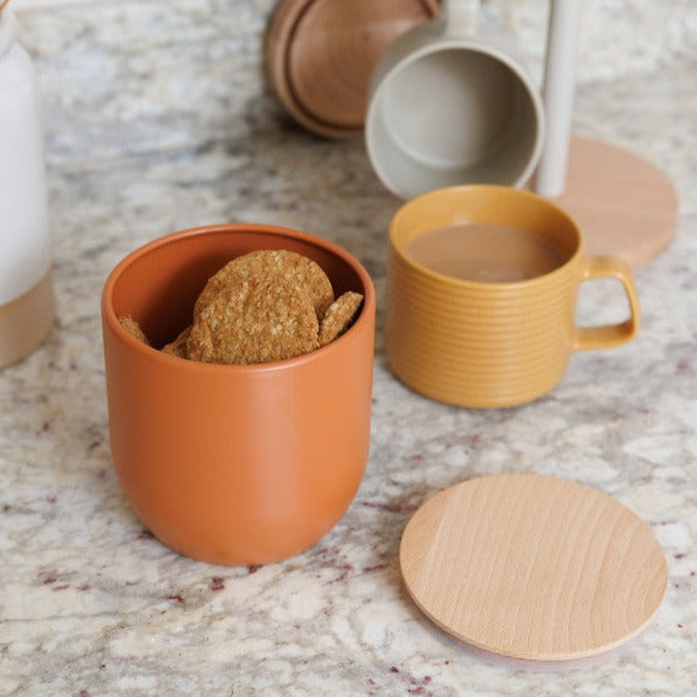 Idilica Kitchen Canister Medium | Orange