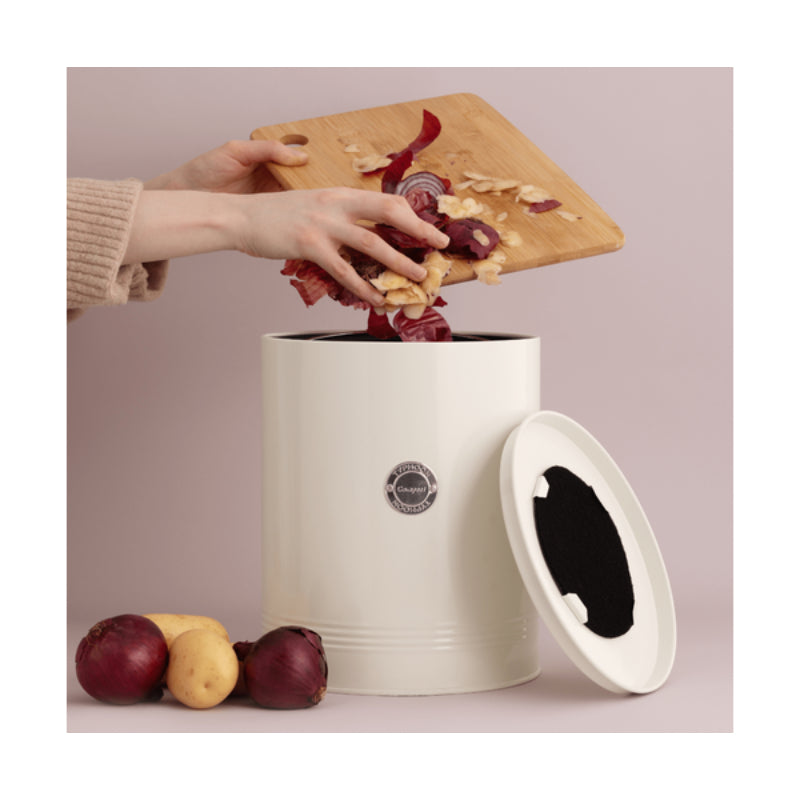 Typhoon Living Cream Compost Caddy 5L
