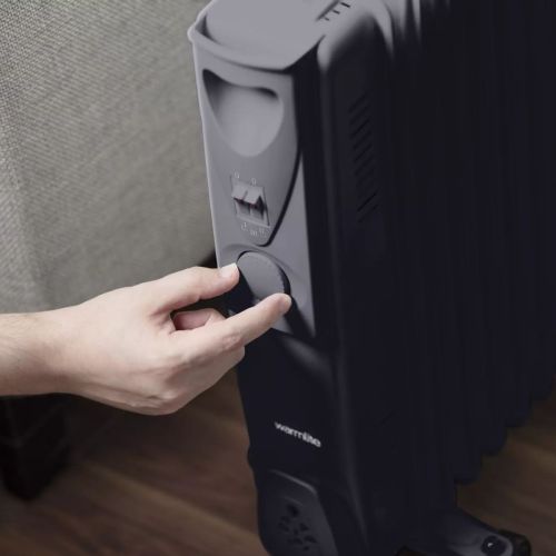 Warmlite 9 Fin 2KW Oil Filled Radiator - Dark Titanium – Smyth's Homevalue