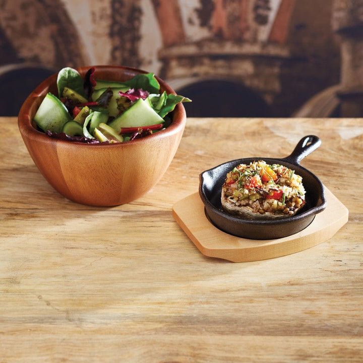Artesà Cast Iron Mini Fry Pan with Board 11cm