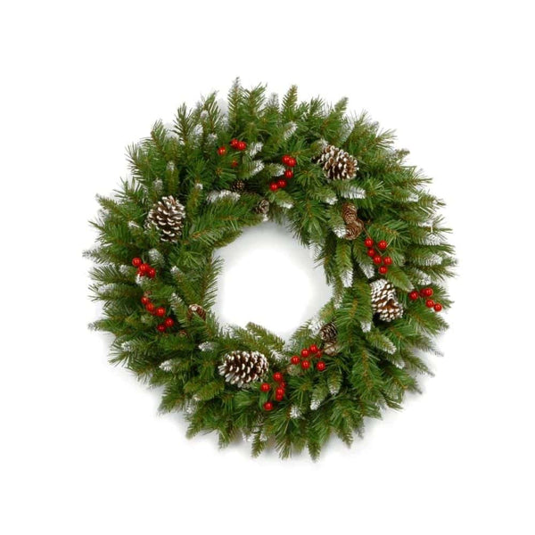 Wreath with Berries and Pinecones