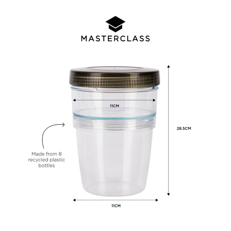 MasterClass Eco Snap Yoghurt and Granola Breakfast Pot, 500 ml