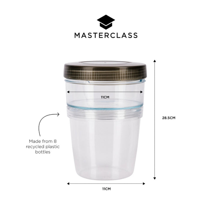 MasterClass Eco Snap Yoghurt and Granola Breakfast Pot, 500 ml