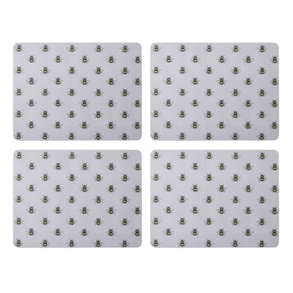 Creative Tops Bee Print Pack of 4 Premium Placemats