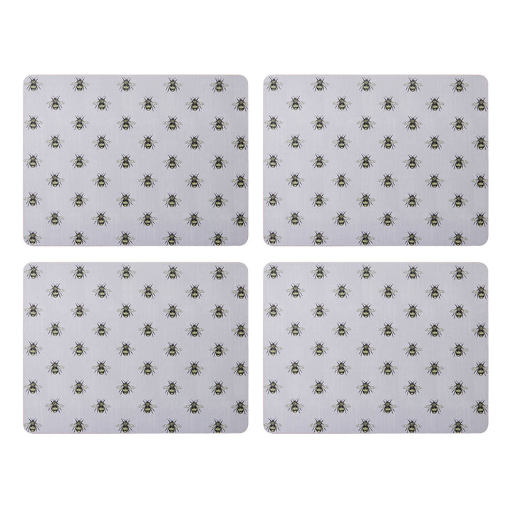 Creative Tops Bee Print Pack of 4 Premium Placemats