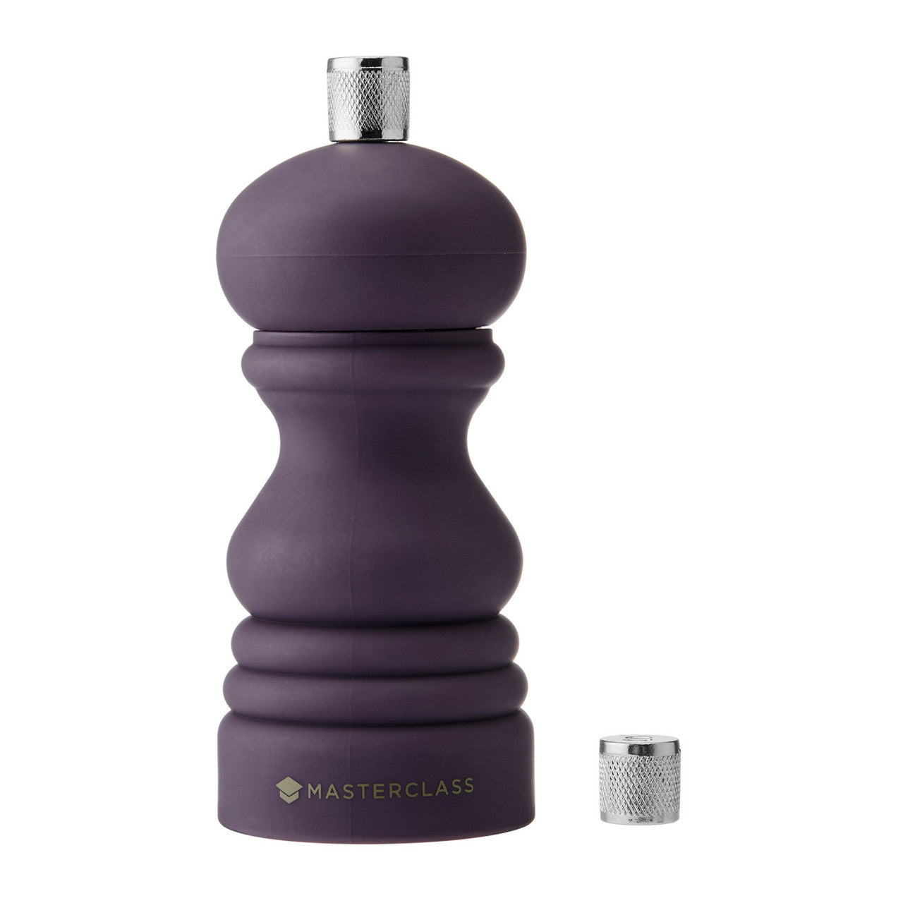 MasterClass Purple Soft Touch Ceramic, Salt/Pepper Grinder, 12CM
