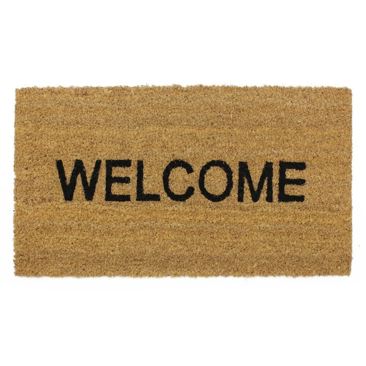 Heavy Duty Welcome Door Mat 100% Coir 60cm x 33.5cm