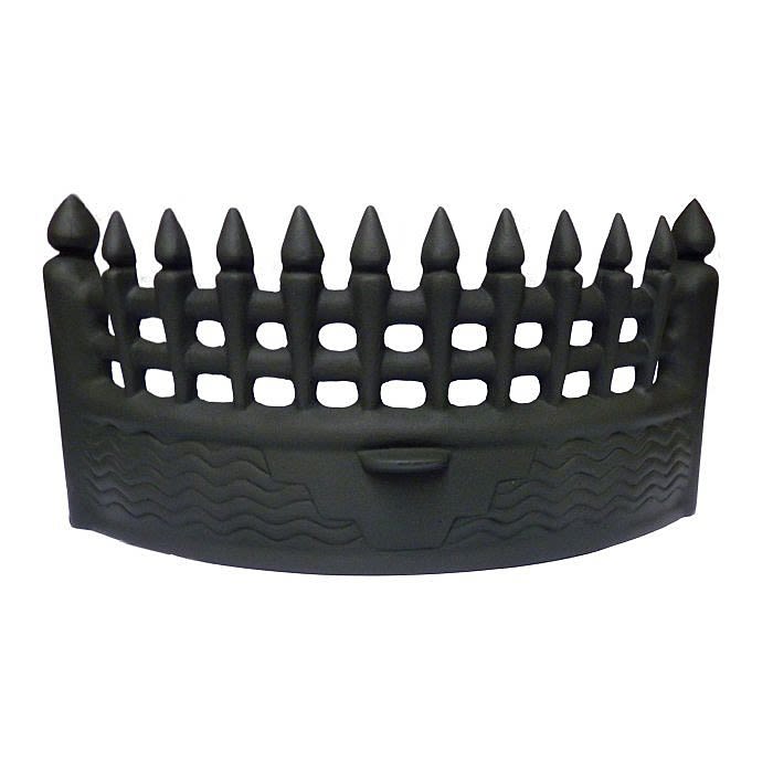Matt Black 16" Cast Iron Round Fire Front Fret