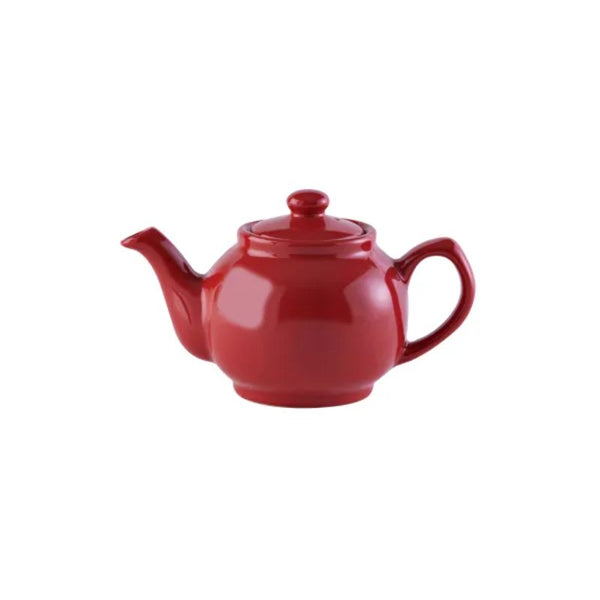 Red 6 Cup Ceramic Teapot
