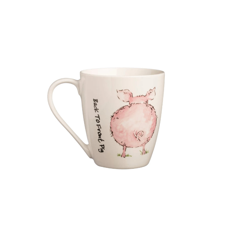 Price & Kensington Back To Front Pig Fine China Mug 35cl