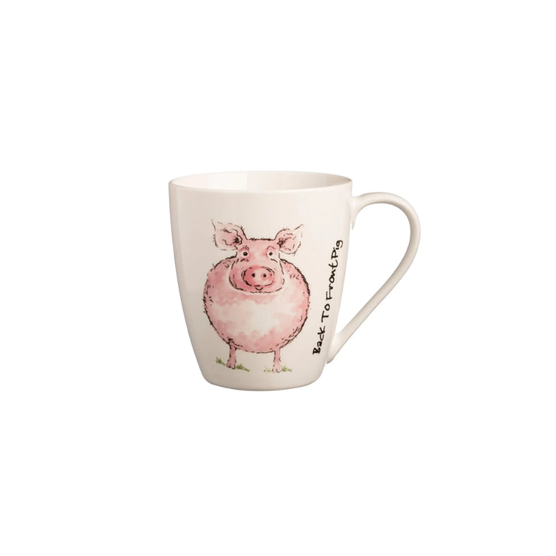 Price & Kensington Back To Front Pig Fine China Mug 35cl