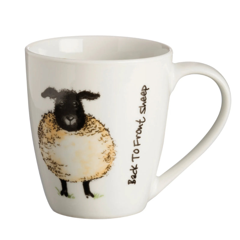 Price & Kensington Back To Front Sheep Fine China Mug 35cl