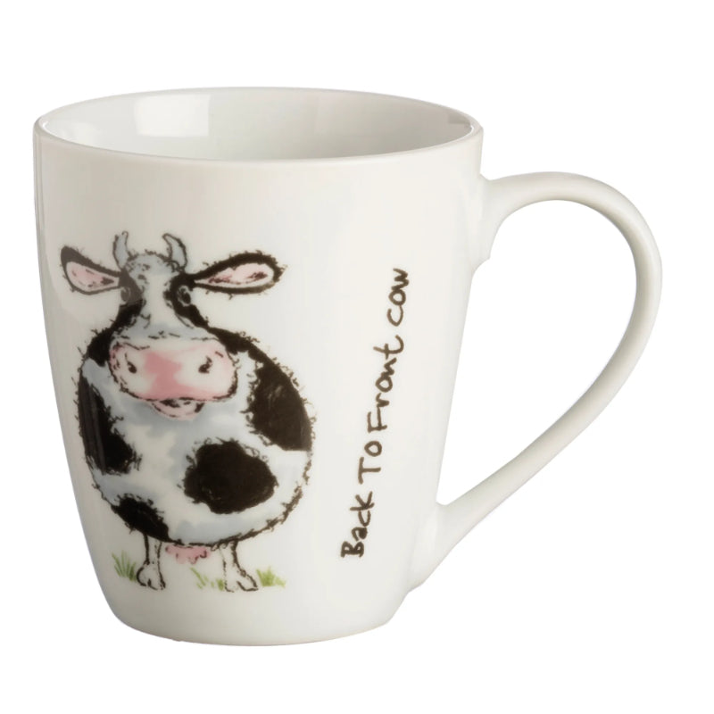 Price & Kensington Back To Front Cow Fine China Mug 35cl