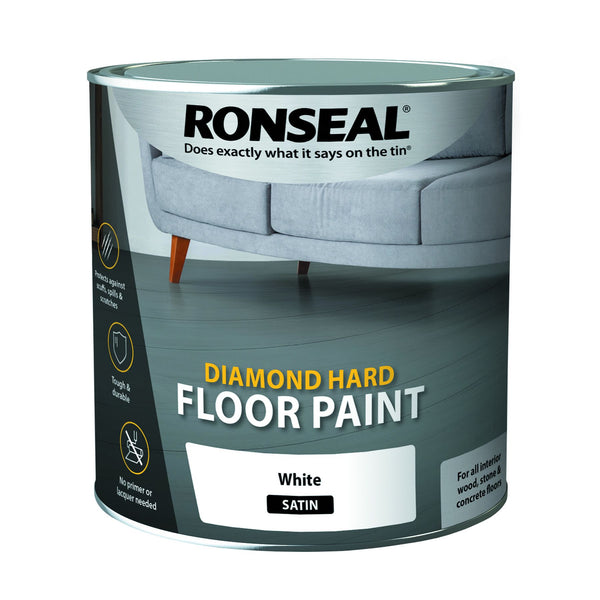Ronseal Diamond Hard Floor Paint 2.5l - White