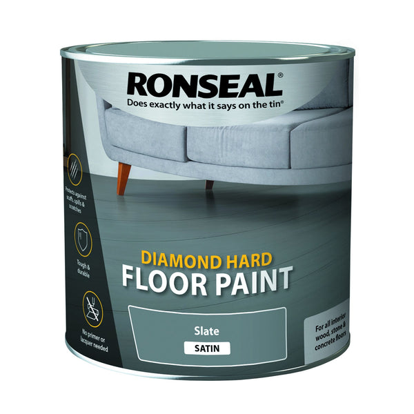 Ronseal Diamond Hard Floor Paint 2.5l - Slate 