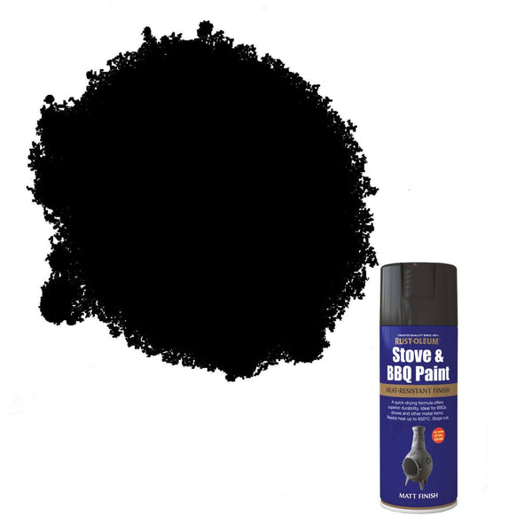 Rust-Oleum Stove & BBQ Spray Paint 400ML - Black