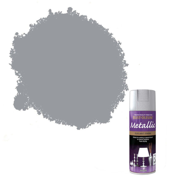 Rust-Oleum Metallic Spray Paint 400ML - Silver
