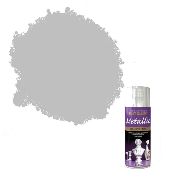 Rust-Oleum Metallic Spray Paint 400ML - Chrome