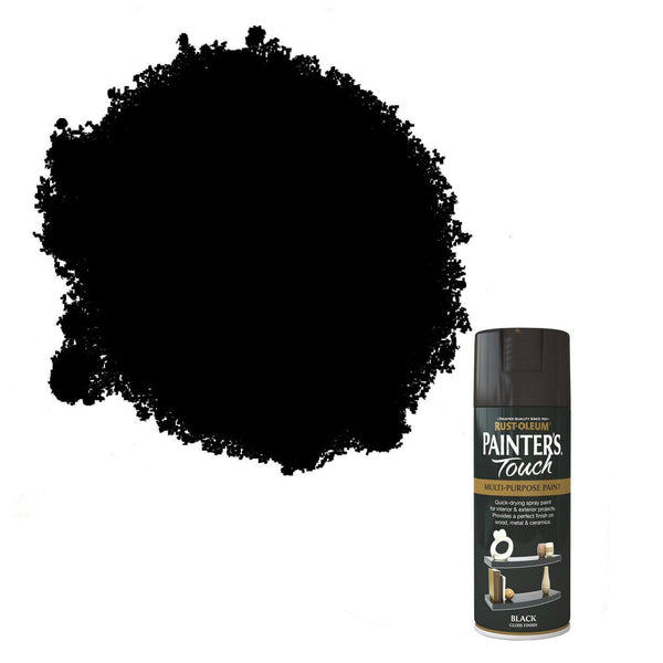 Painters Touch Multi-Purpose Spray Paint 400Ml - Black Gloss