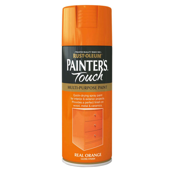 Painters Touch Multi-Purpose Spray Paint 400Ml - Real Orange