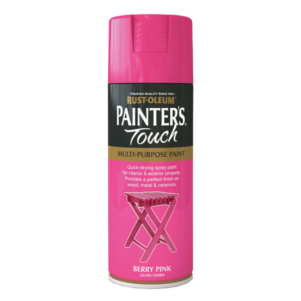 Painters Touch Multi-Purpose Spray Paint 400Ml - Berry Pink