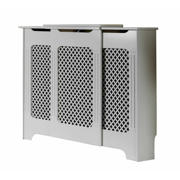 Tema Classic Adjustable White Radiator Cover Large