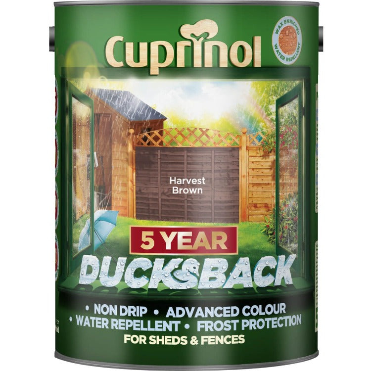 Cuprinol Ducksback Harvest Brown 5L