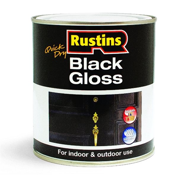 Rustins Black Gloss Paint Q/D