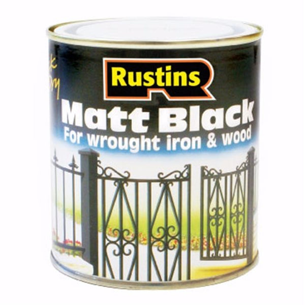 Rustins Matt Black Paint Q/D