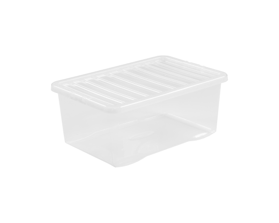 Wham Crystal 45L Box & Lid Clear