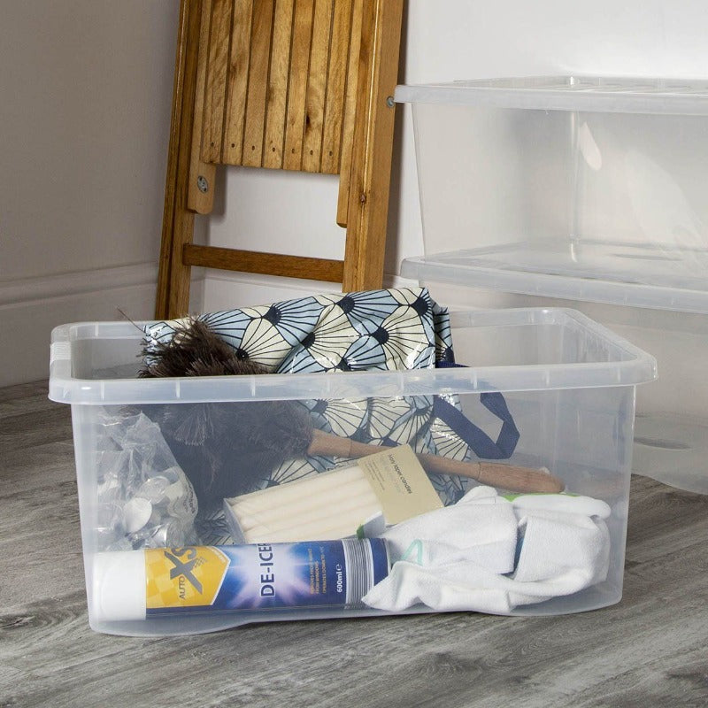 Wham Crystal 45L U/bed Box & Lid Clear