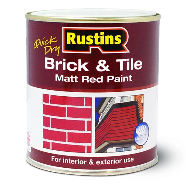 Rustins Brick & Tile Red Matt Paint Q/D