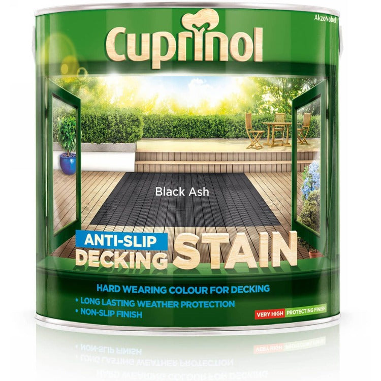 Cuprinol Anti-Slip Decking Stain Black Ash 2.5L