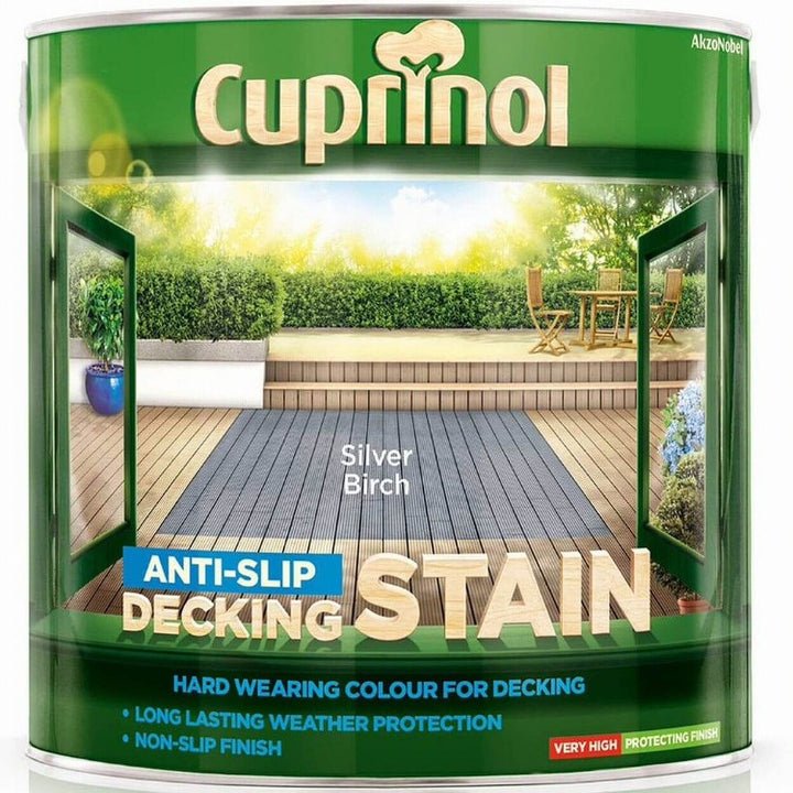 Cuprinol Anti-Slip Decking Stain Silver Birch 2.5L