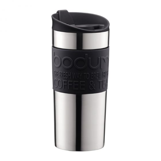 Bodum Vacuum Travel Mug With A Plastic Sleeve