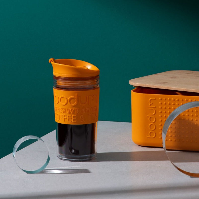 Bodum Insulated Travel Mug Vacuum 12Oz Orange