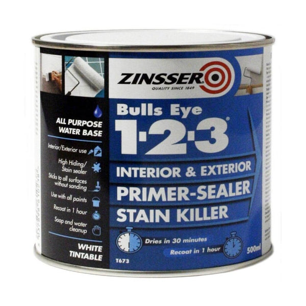 Zinsser BULLS EYE® 1-2-3 Interior/Exterior Primer & Sealer Paint