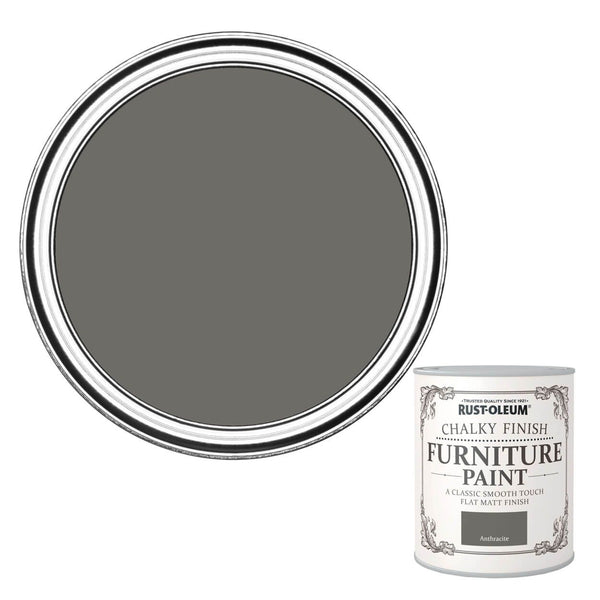 Rust-Oleum Chalky Finish Furniture Paint - Anthracite