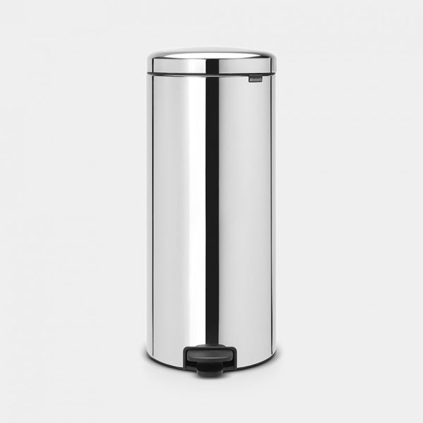 Brabantia 30 Litre Pedal Bin | Brilliant Steel