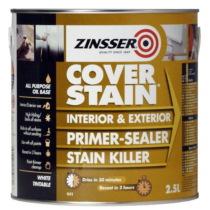 Zinsser COVER STAIN® All-purpose solvent-based, stain-killing, primer-sealer paint