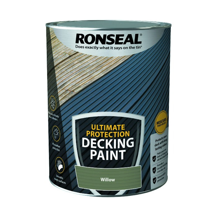 5L Ronseal Ultimate Protection Decking Paint - Willow