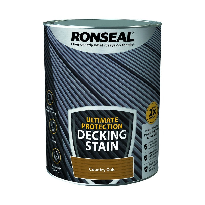 Ronseal Ultimate Protection Decking Stain Country Oak 5L