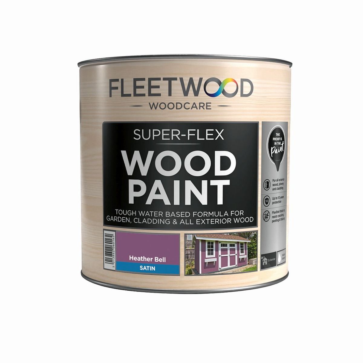 Fleetwood Super Flex Wood Paint Heather Bell Satin 1L Smyth's Homevalue
