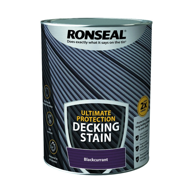 Ronseal Ultimate Decking Stain Blackcurrant 5L