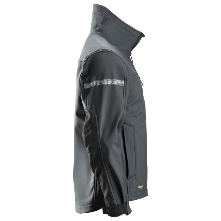 Snickers 1200 Allround Work Soft Shell Jacket | Steel Grey & Black